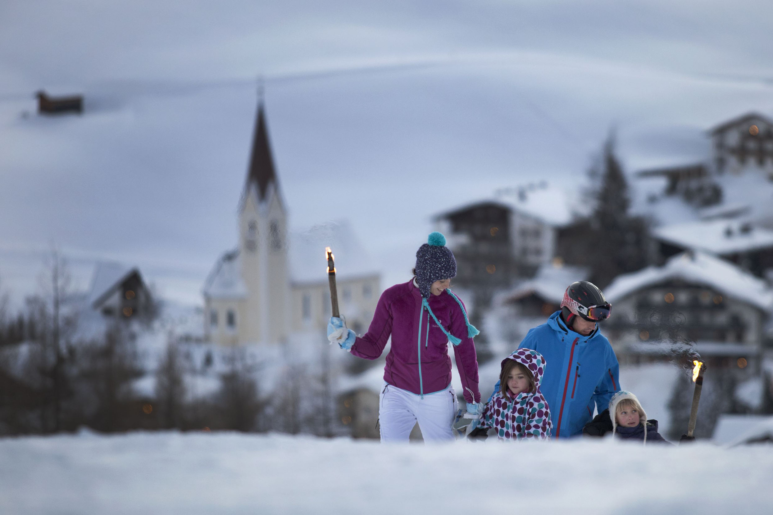 Rodeln im Winter in Berwang